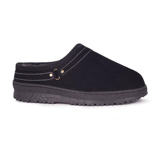 Cloud Nine Sheepskin Unisex Clog-Black