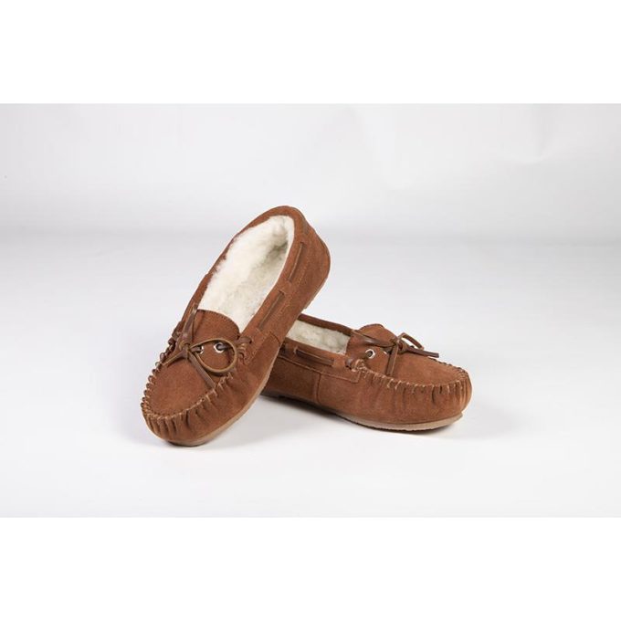 Cloud Nine Sheepskin Womens Moccasins 2-Chestnut