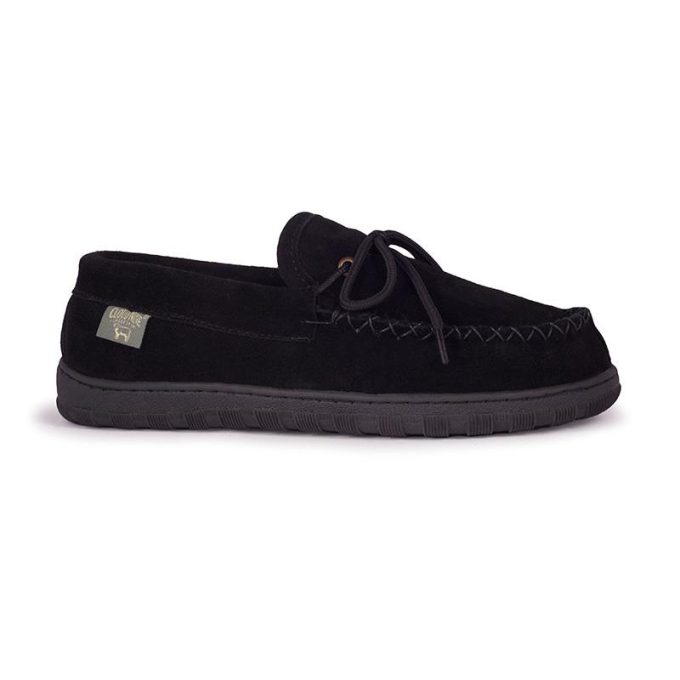 Cloud Nine Sheepskin Mens Moccasin-Black