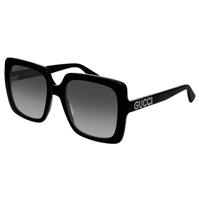 Gucci Sunglasses Womens Square Sunglasses-Black