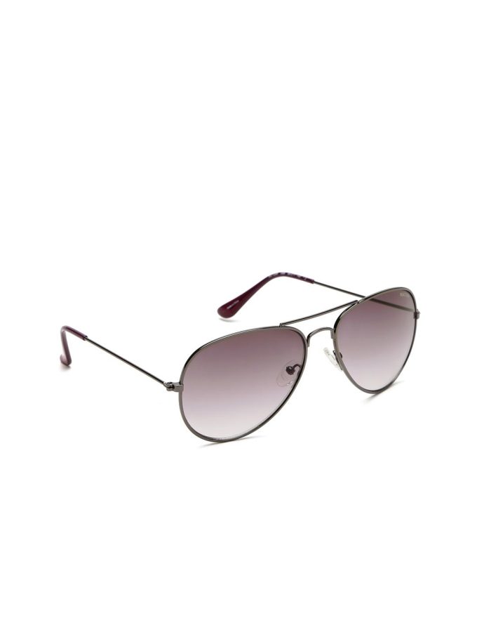 Kenneth Cole Sunglasses Womens Aviator Sunglasses-Gunmetal