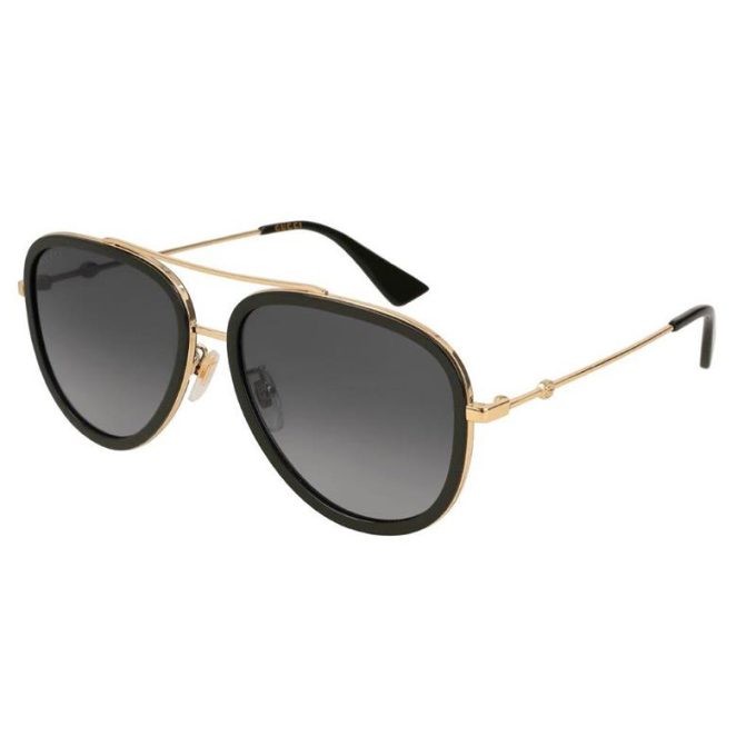 Gucci Sunglasses Womens Pilot Polarized Sunglasses-Gold