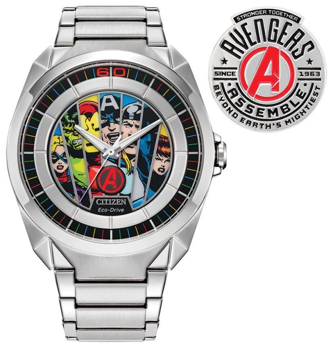 Marvel Mens Classic Avengers Stainless Steel Bracelet watch