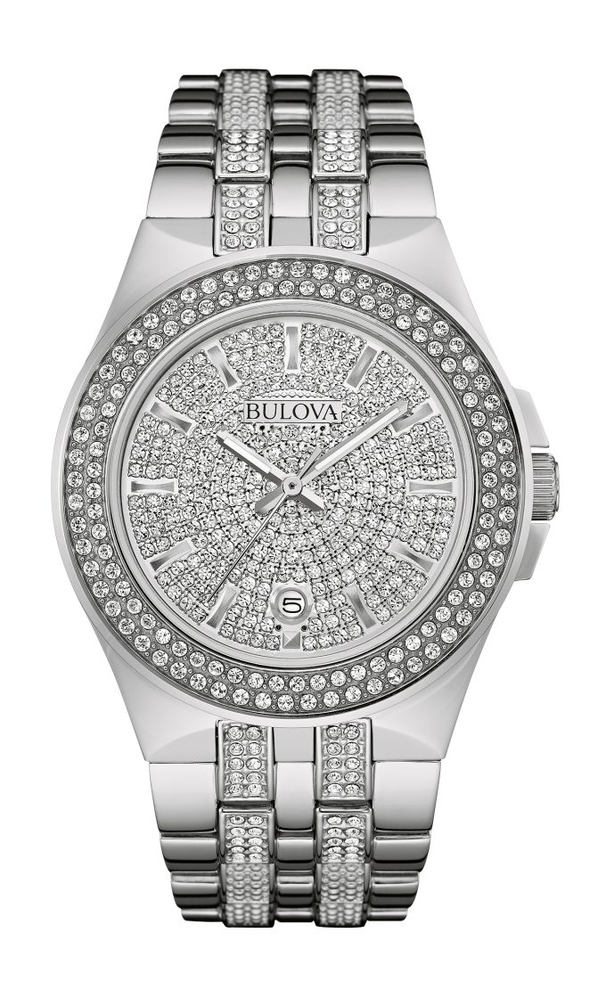 Mens Crystal Bracelet Watch
