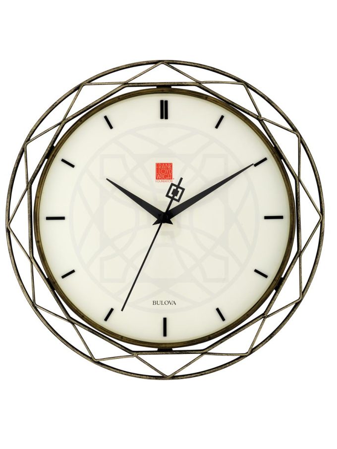 Frank Lloyd Wright Collection Luxfer Prism Wall Clock