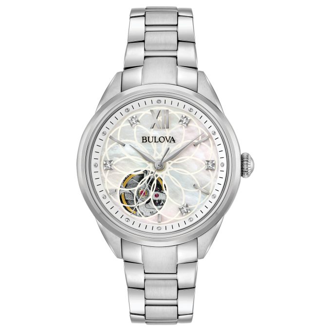 Ladies Sutton Automatic Watch Stainless Steel with MOP Dial