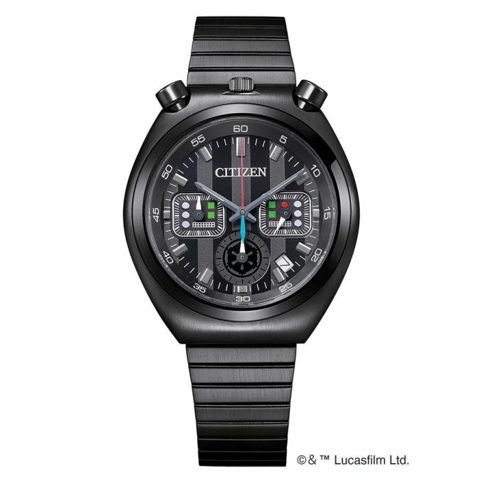 Mens Star Wars Darth Vader Black Stainless Steel Bracelet Black dial