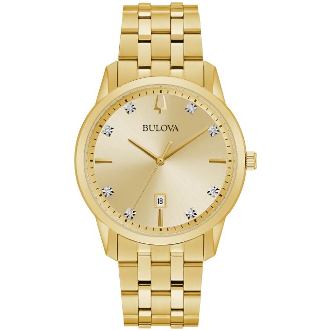 Mens Sutton Goldtone Classic Bracelet Watch