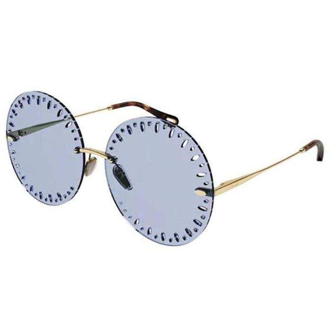 Womens Round SunglassesGold