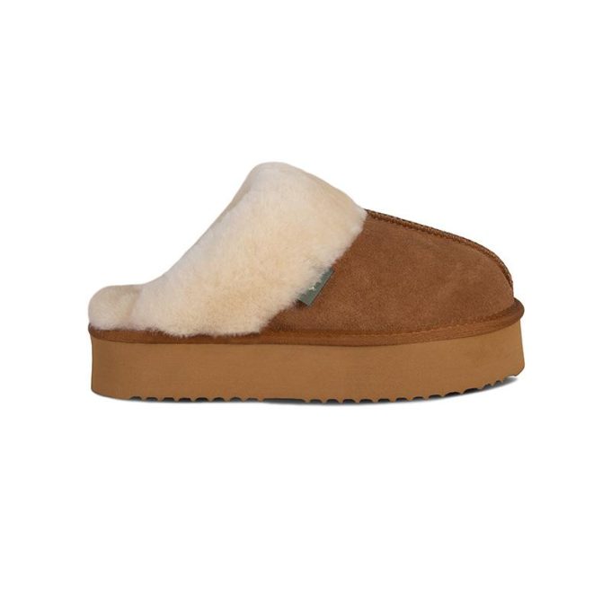 Womens Platform ScuffChestnut