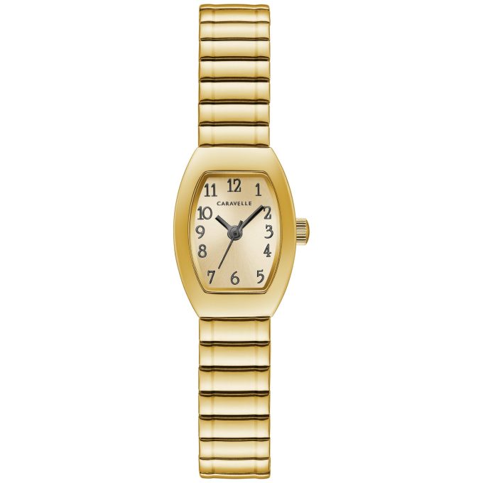 Ladies goldtone expansion bracelet