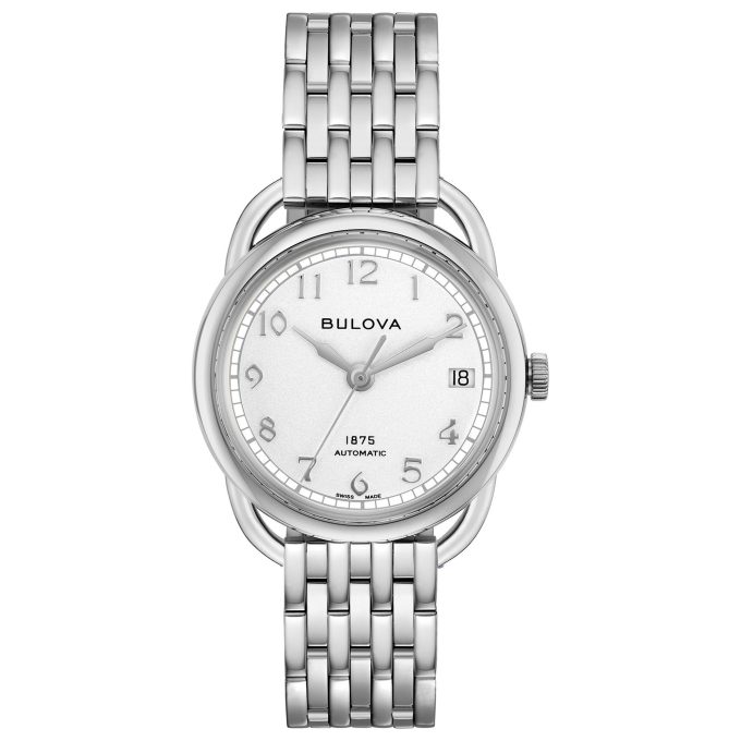 Ladies Classic Commodore Swiss Automatic Silverwhite Dial with Stainless Steel Bracelet