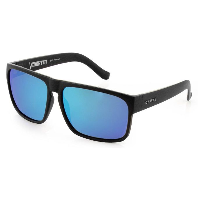Mens Vendetta Suns Matte BlackPolarized Blue Iridium