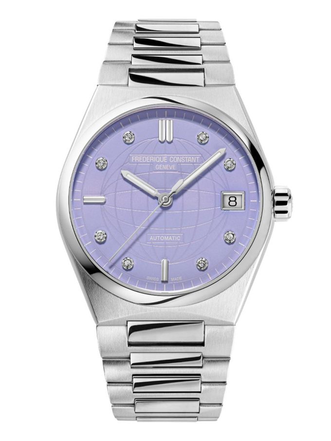 Ladies Highlife HIGHLIFE AUTOMATIC Stainless Steel Bracelet watch Light Purple dial