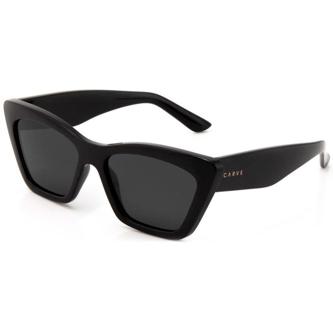 Womens Tahoe Sunglasses Gloss BlackDark Gray Polarized