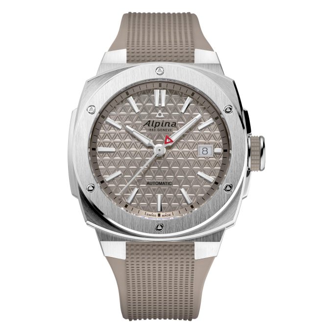 Mens Alpiner Extreme Swiss Automatic Watch Beige Strap