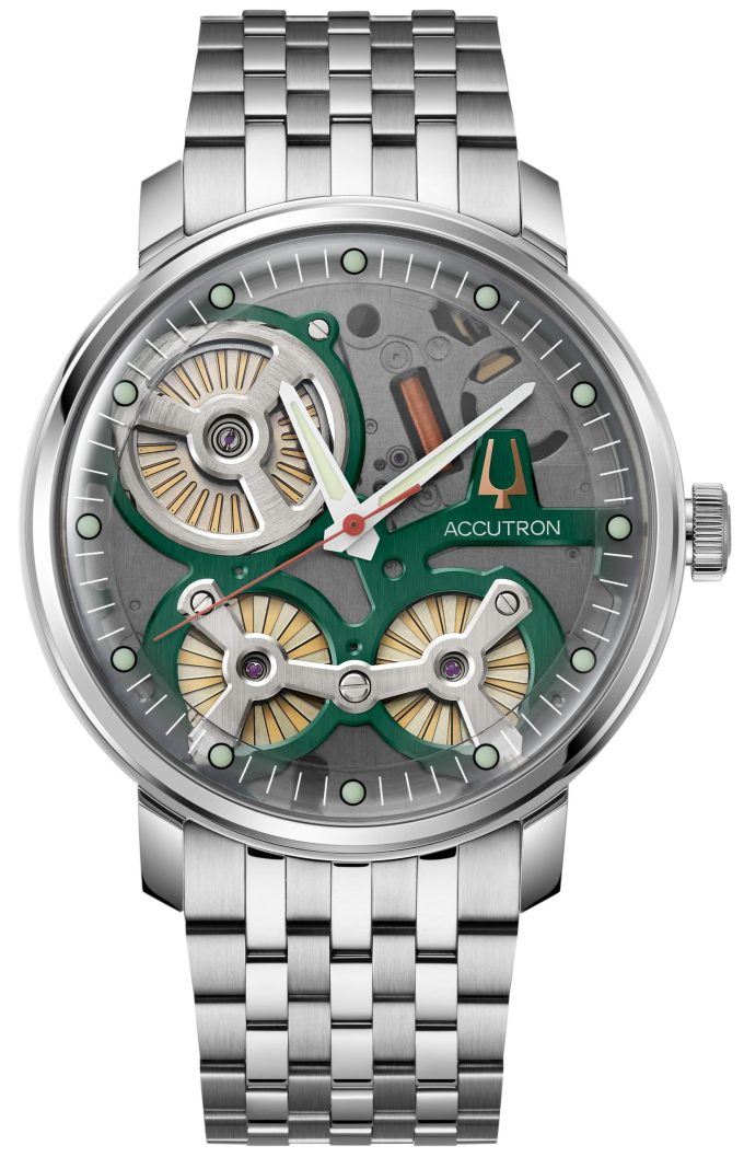 Spaceview Collection Stainless Steel case and bracelet with Smoke grey dial
