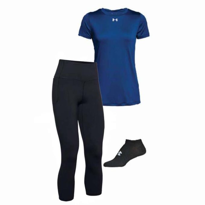 Womens Royal Tee Capri Set