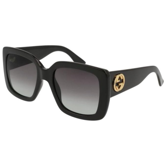 Womens Square SunglassesBlack