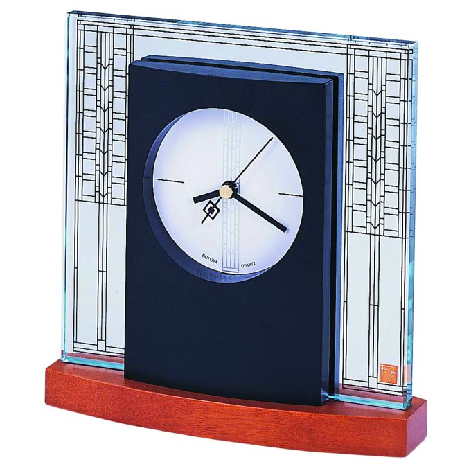 Frank Lloyd Wright Collection Glasner House Tabletop Clock