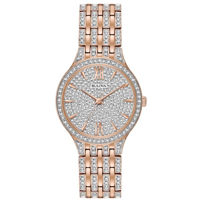 Ladies Phantom Crystal Collection fullpave crystals dial and Rose goldtone SS Bracelet