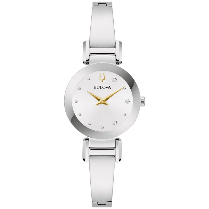Ladies Marc Anthony Stainless Steel Bangle watch SilverWhite dial