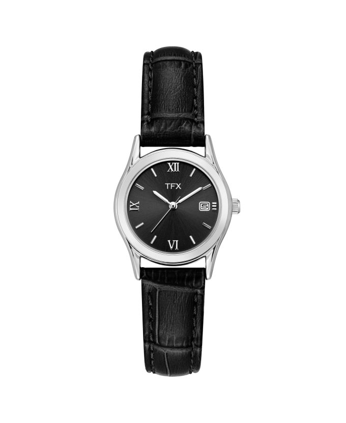 Ladies Black Strap Watch