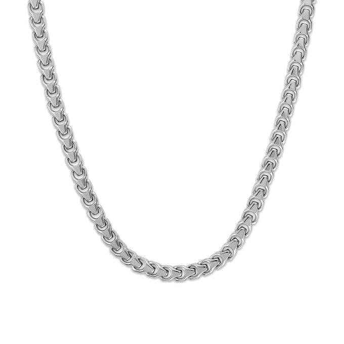 Marc Anthonys Sterling Silver Bulova Link 8mm Necklace 22