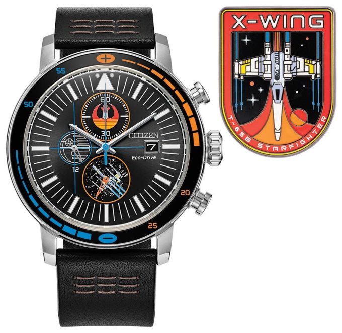 Star Wars Mens Leather Strap watch Black dial