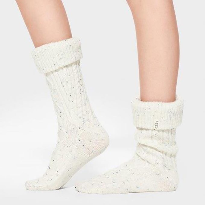 Womens Shaye Tall Rainboot SockCream