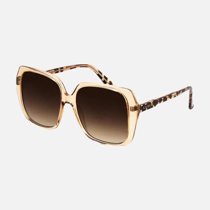 Womens Ebony Sunglasses Crystal ChaiBrown Gradient